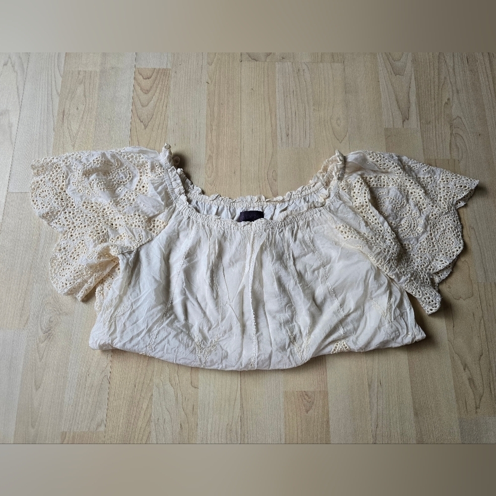 Hale Bob Eyelet Top Size Small